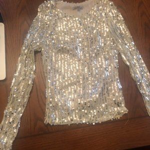 Sequin Waist Length Top